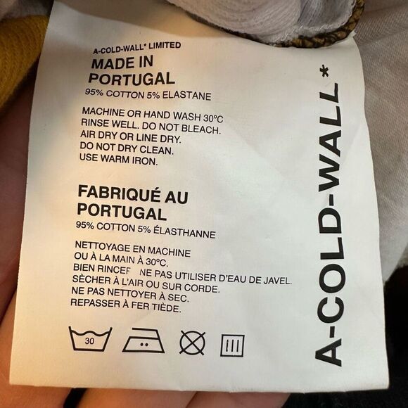 A-COLD-WALL Ribbed Colorblock Zip Collar Midi Slit Black Asymmetrical Bodycon Dr - Picture 10 of 11